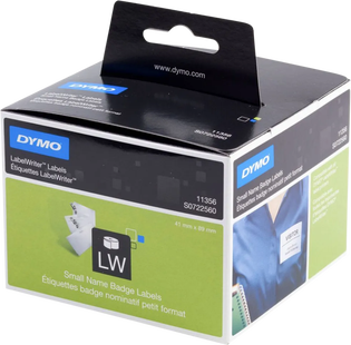 DYMO Authentieke LabelWriter Kleine Naambadge Label Wit (41 mm x 89 mm)