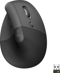 Logitech Lift Verticale Ergonomische Muis Zwart