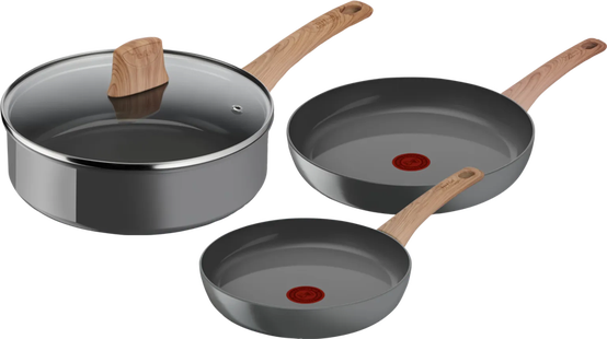 Tefal Renew Keramische koekenpannenset 24 + 28 cm + Hapjespan 24 cm