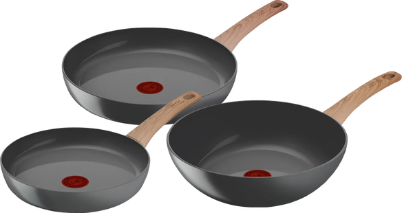 Tefal Renew Keramische koekenpannenset 24 + 28 cm + Wokpan 28 cm
