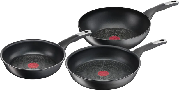 Tefal Unlimited Koekenpannenset 24 + 28 cm + Wokpan 28 cm