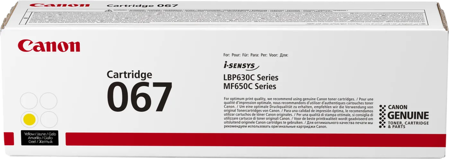 Canon 067 Toner Geel