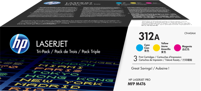HP 312A LaserJet Toner Cyaan/Magenta/Geel 3-pack