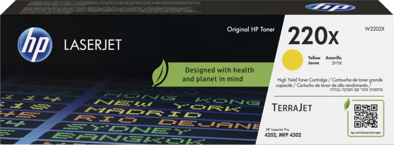HP 220X LaserJet Toner Geel (Hoge Capaciteit)