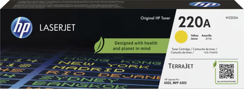 HP 220A LaserJet Toner Geel