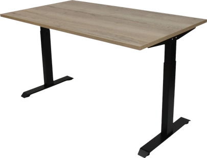 Euroseats Zit/Zit Bureau 140 x 80 Zwart Eiken