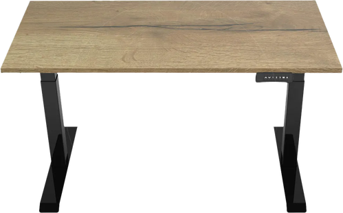 Euroseats Elektrisch Zit Sta Bureau 140 x 80 Zwart/Eiken