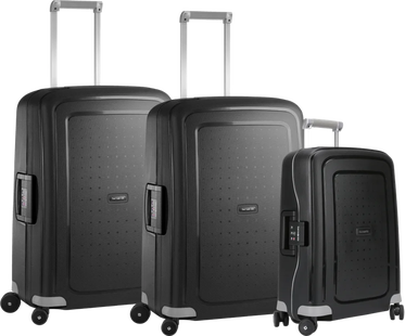 Samsonite S'cure Spinner 69+69+55cm Black kofferset