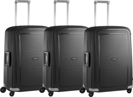 Samsonite S'Cure Spinner 69cm Black Triple Kofferset