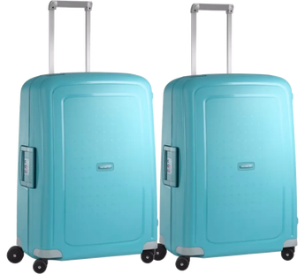 Samsonite S'Cure Spinner 69cm Duo Pack Aqua Blue