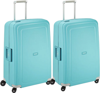 Samsonite S'Cure Spinner 75cm Duo Pack Aqua Blue