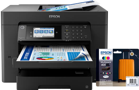 Epson WorkForce WF-7840DTWF + 1 set extra XL cartridges