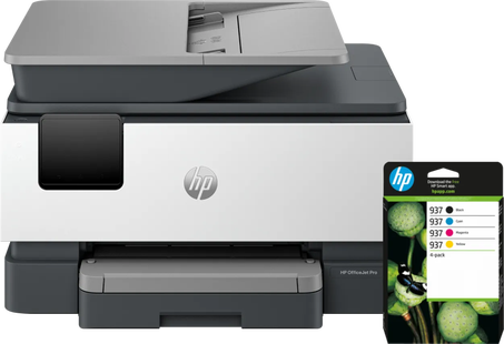 HP OfficeJet Pro 9120e + 1 set extra cartridges