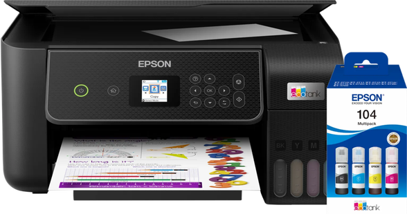 Epson EcoTank ET-2871 + 1 set extra inktflesjes