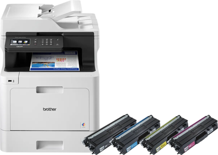 Brother DCP-L8410CDW + 1 set extra inkt
