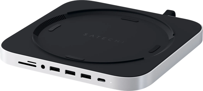 Satechi Aluminum Mac Mini (tot 2023) Stand Hub Zilver
