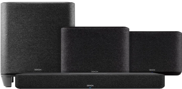 Denon Home Soundbar 550 + Denon Home 250 Duopack Zwart + Denon Home Subwoofer
