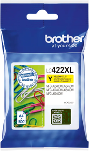 Brother LC-422XL Cartridge Geel