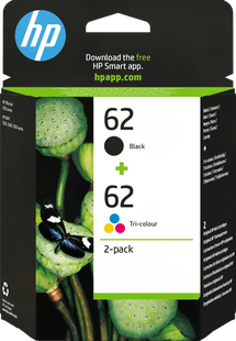 HP 62 Cartridges Combo Pack
