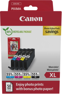 Canon CLI-551XL Cartridges Combo Pack