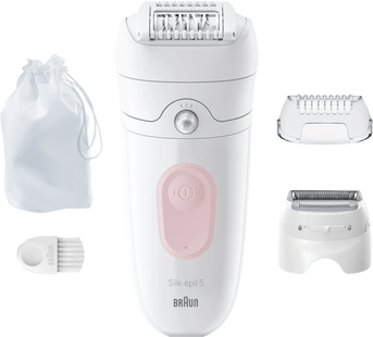 Braun Silk·épil 5 5-030 Wit/Flamingo