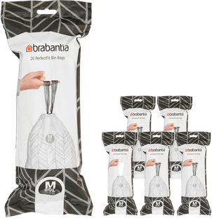 Brabantia Vuilniszakken Code M - 60 Liter (120 stuks)