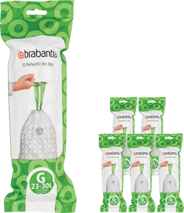 Brabantia Vuilniszakken Code G - 23-30 Liter (120 stuks)