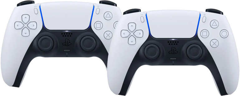 Sony PlayStation 5 DualSense Draadloze Controller Wit Duo Pack