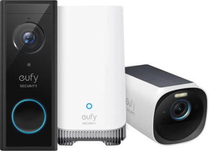Eufycam 3 + Eufy Video Doorbell E340 + Homebase 3