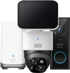 Eufycam Solocam S340 + Eufy Video Doorbell E340 + Homebase 3