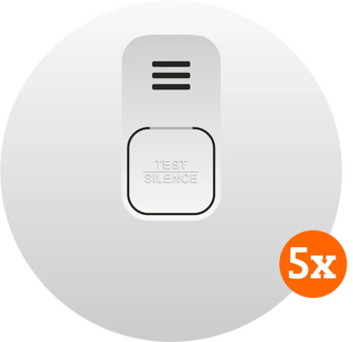 Elro Blue Line CBFS58R Koppelbare Rookmelder 5-pack (10 jaar)