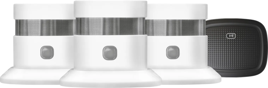 KlikAanKlikUit Rookmelder ZSDR-850 (3 jaar) 3-Pack + Smart Bridge