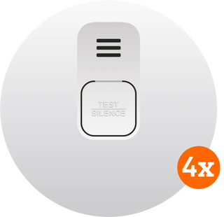 Elro Blue Line CBFS58R Koppelbare Rookmelder 4-pack (10 jaar)