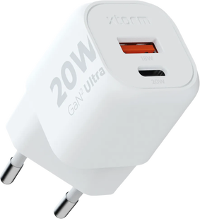 Xtorm Snellader met 2 Usb Poorten 20W Wit
