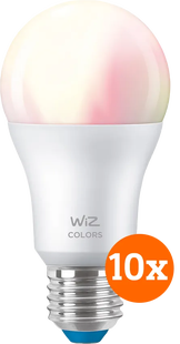 WiZ Smart lamp 10-pack - Gekleurd en Wit Licht - E27