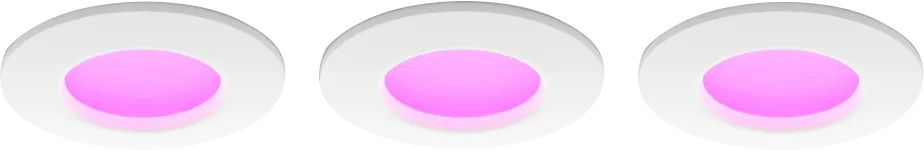 Philips Hue inbouwspot Slim 3-pack  - White and color - 90mm