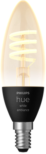 Philips Hue Filamentlamp White Ambiance kaarslamp E14 Losse lamp