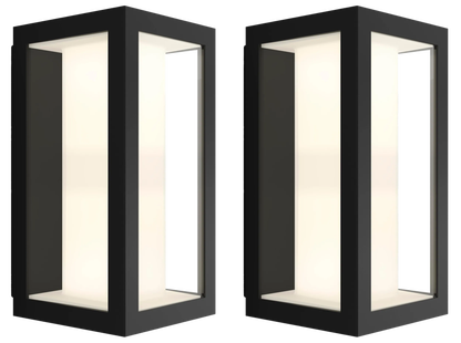Philips Hue Impress muurlamp White and Color zwart smal duo pack