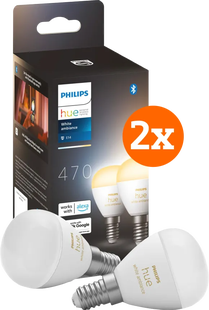 Philips Hue Luster kogellamp White Ambiance E14 4-pack