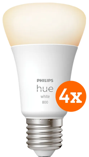 Philips Hue White E27 800lm 4-pack