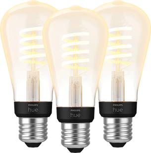 Philips Hue Filamentlamp White Ambiance Edison E27 3-pack