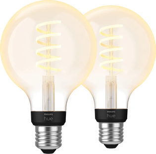 Philips Hue Filamentlamp White Ambiance Globe E27 2-pack