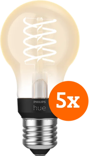 Philips Hue Filamentlamp White Standaard E27 - 2023 - 5-pack