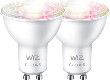 WiZ Smart Lamp - Wit en Gekleurd Licht - GU10 - 2-pack