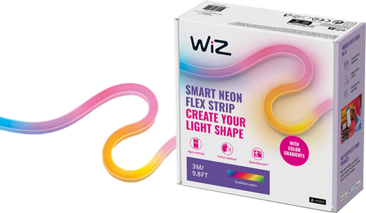 WiZ Neon Lightstrip voor binnen - Gekleurd en wit licht - 3m
