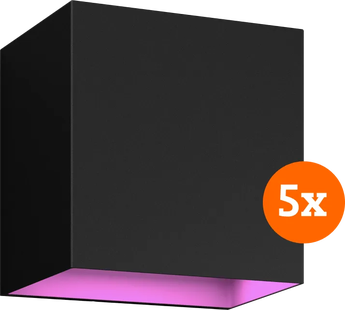 Philips Hue Resonate Downward White and Color - zwart 5-pack