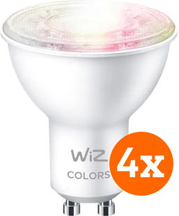 WiZ Smart Spot 4-pack - Gekleurd en Wit Licht - GU10