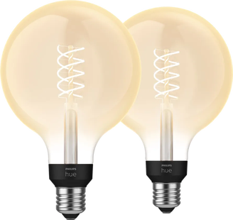 Philips Hue Filamentlamp White Globe XL E27 - 2023 - 2-pack