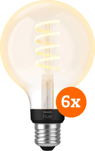 Philips Hue Filament White Ambiance Globe 6-pack
