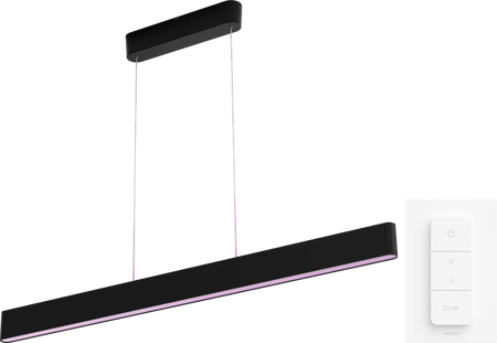 Philips Hue Ensis hanglamp White and Color Zwart + dimmer